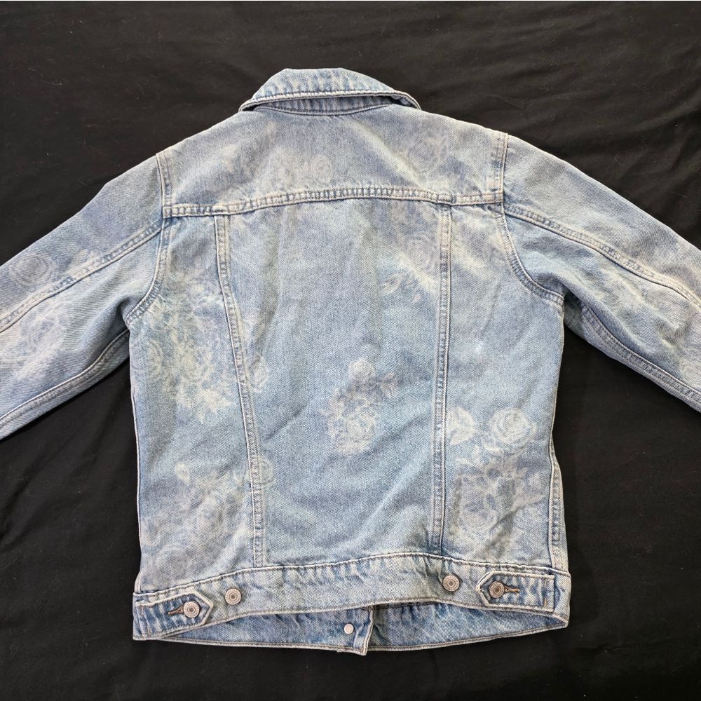 Lucky Brand Floral Print Denim Jacket Womens Small - Picture 5 of 6